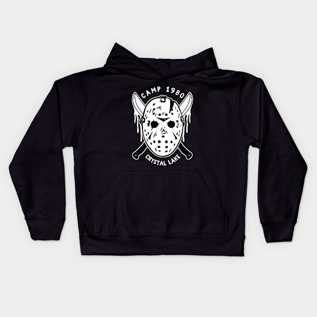 Camp Crystal Lake Kids Hoodie by HeichousArt